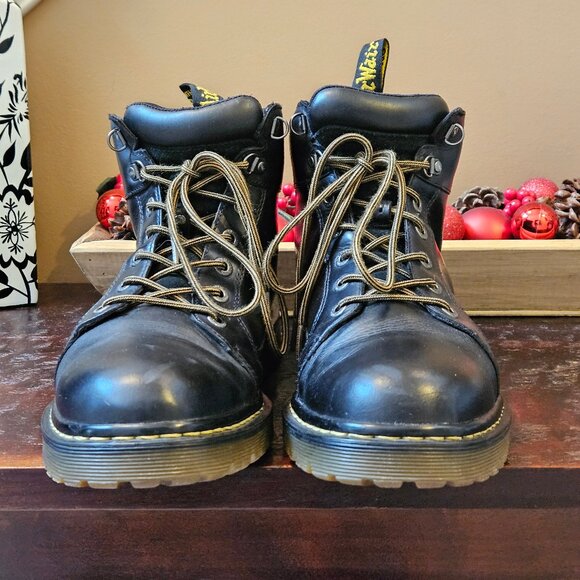 Dr. Martens Men's 'Nashville'  Leather Boots, Black, Sz 13 - Picture 4 of 16